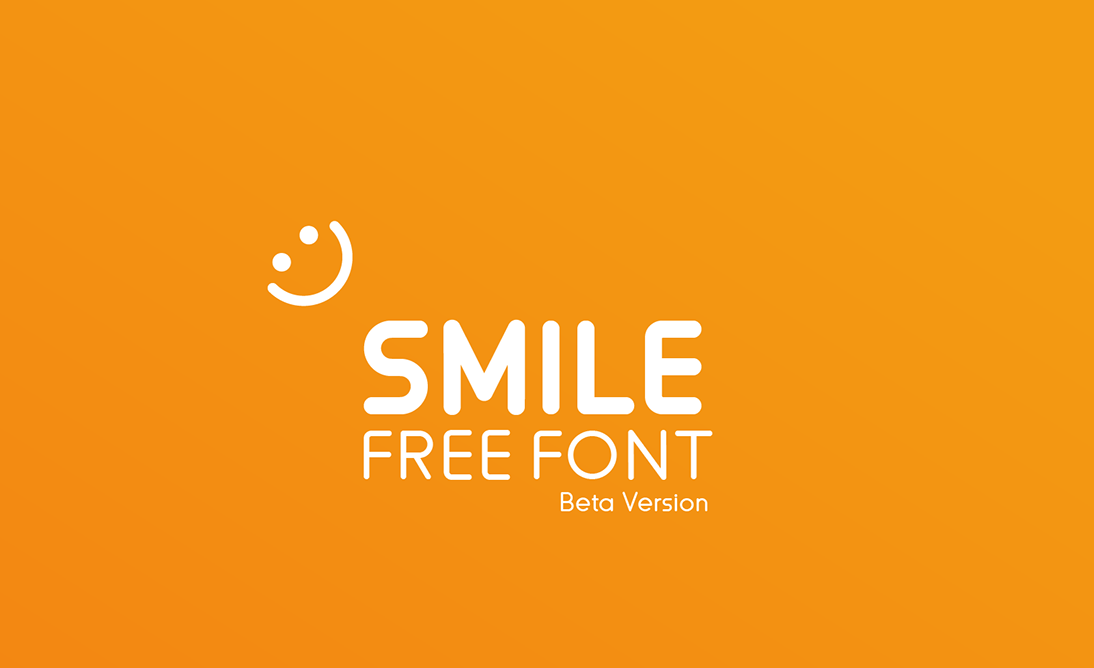 smile现代时尚品牌logo无衬线英文字体免费下载