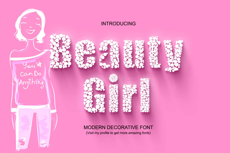 BeautyGirl时尚创意花式英文字体下载插图