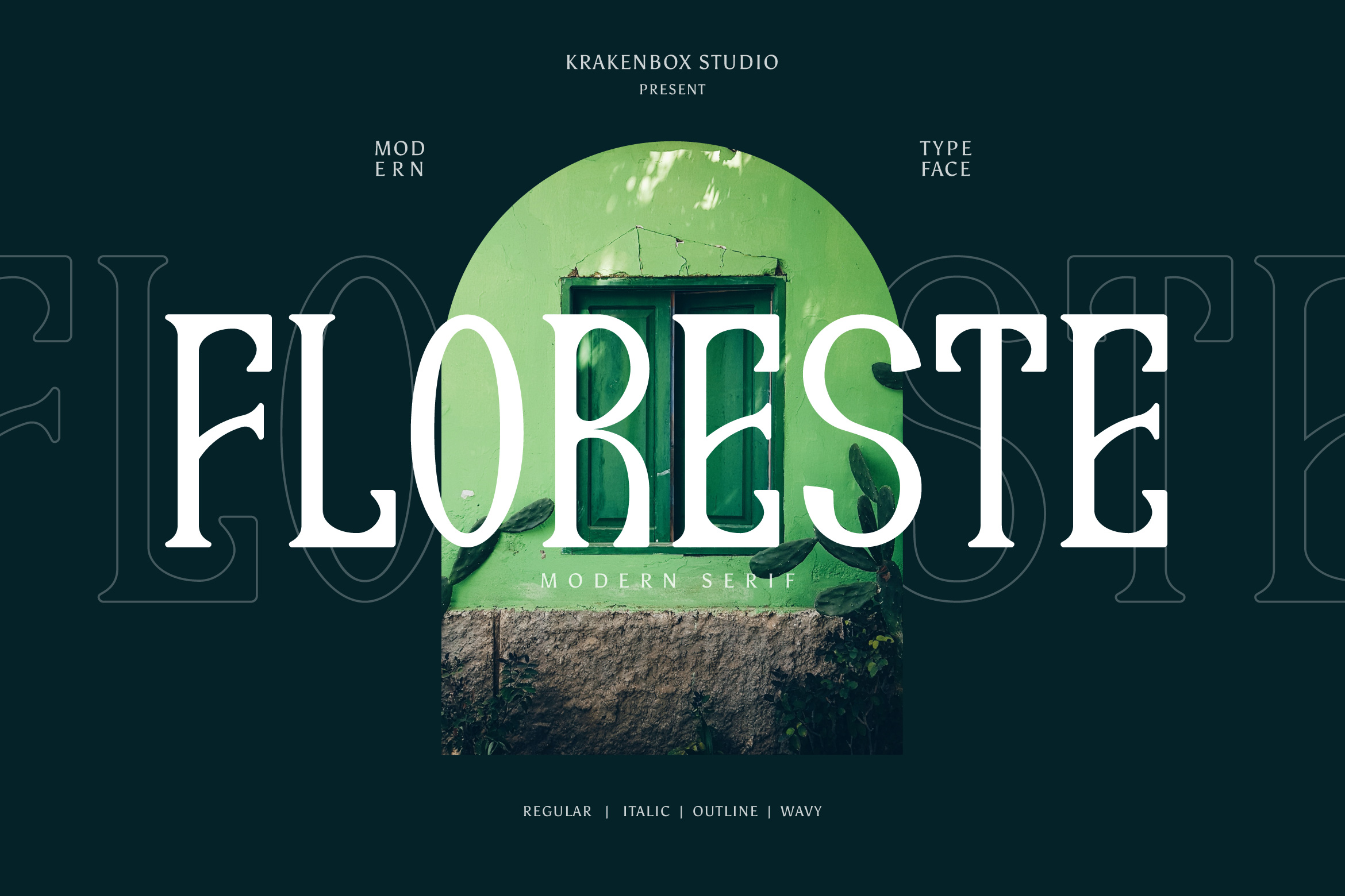 Floreste 经典衬线标题英文字体下载插图