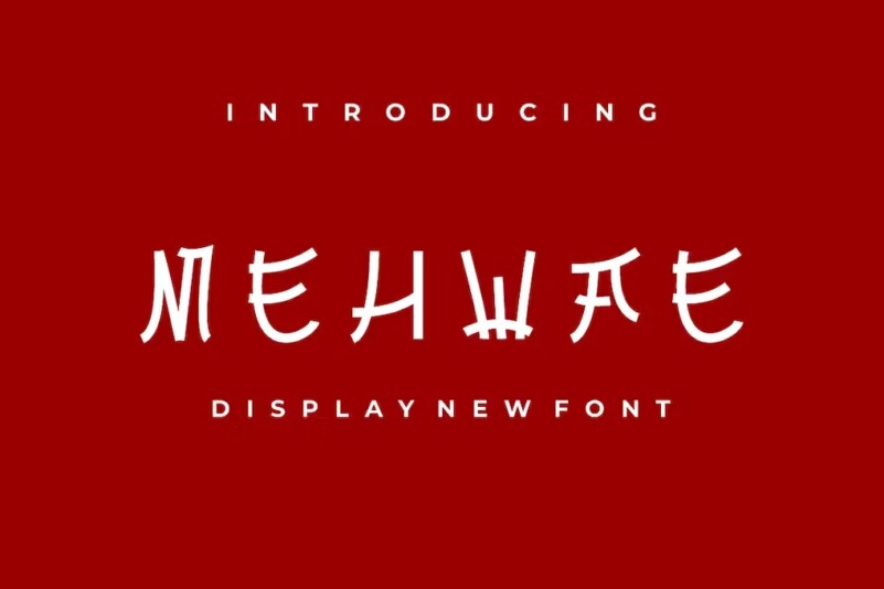 Mehwae个性栅栏式花式英文字体下载插图