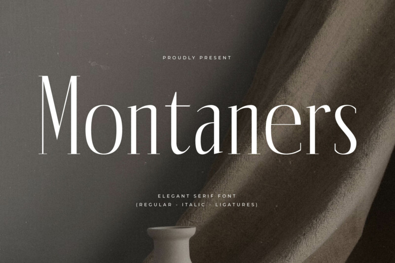 Montaners大气简洁衬线英文字体下载插图