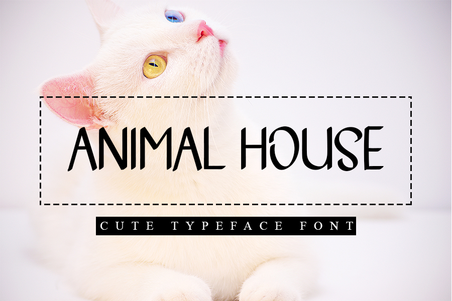 Animal-House可爱手写英文字体下载插图