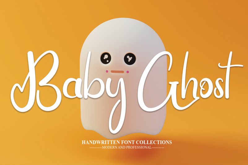 Baby-Ghost手账标题手写英文字体下载插图