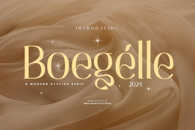 boegelle-personaluse女性柔美花式logo英文字体下载插图