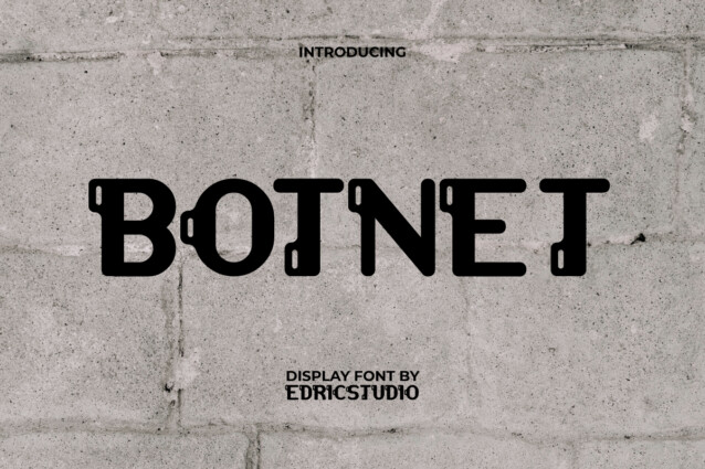 Botnet游戏复古哥特英文字体下载插图