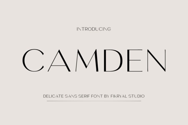 camden时尚大牌logo无衬线英文字体下载插图