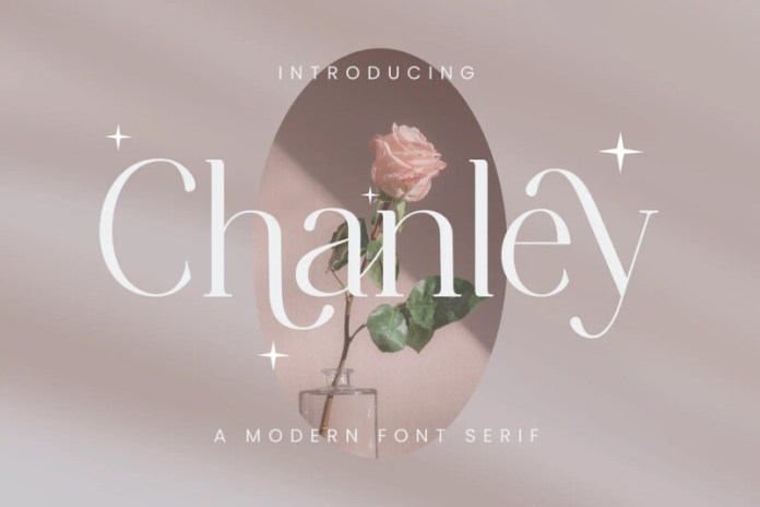 chanley时尚品牌logo衬线英文字体下载插图