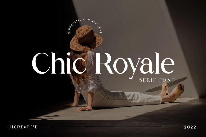 chicroyale高级感品牌logo衬线英文字体下载插图