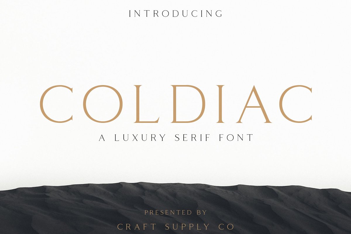 Coldiac高级奢华衬线英文字体下载插图