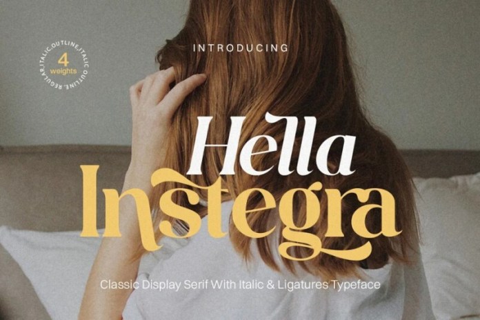 hella-instegra醒目力量衬线标题英文字体下载插图