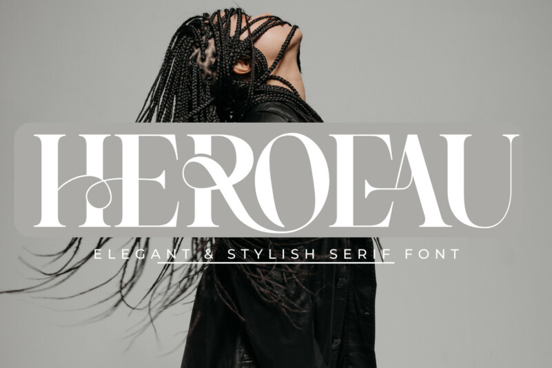 HEROEAU-ELEGANT优雅女性品牌衬线英文字体下载插图