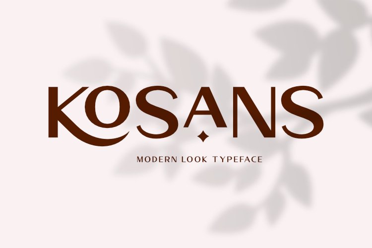 Kosans时尚简洁无衬线英文字体下载插图