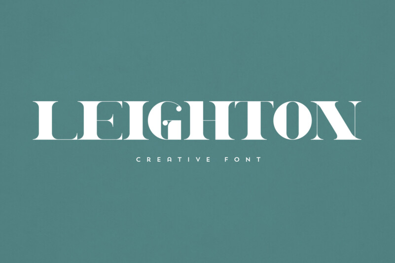 Leighton现代衬线logo英文字体下载插图
