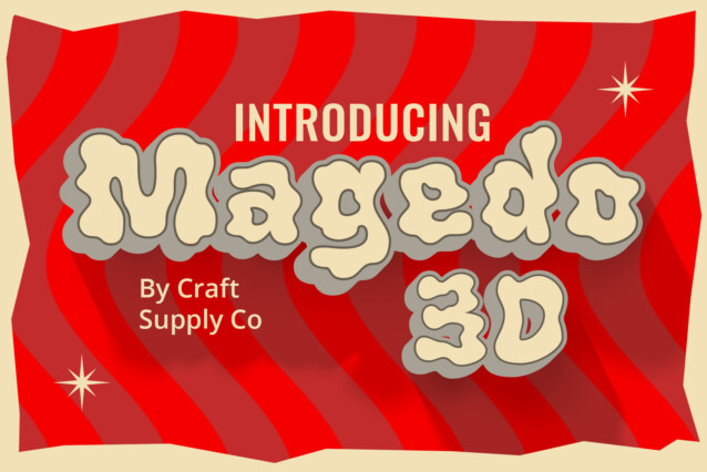 Magedo-Extrude创意挤压花式3d英文字体下载
