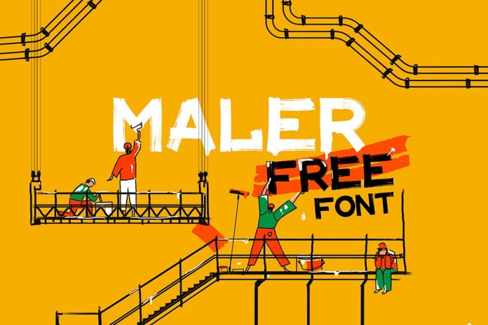 maler墙体广告手写英文字体下载插图