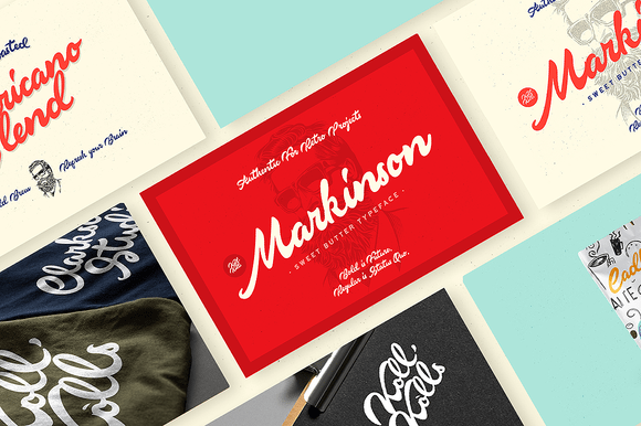 Markinson品牌包装手写英文字体下载插图