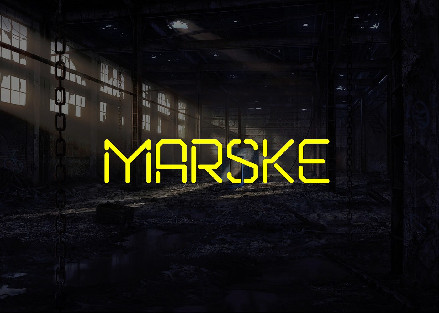 Marske科技断点花式英文字体下载插图