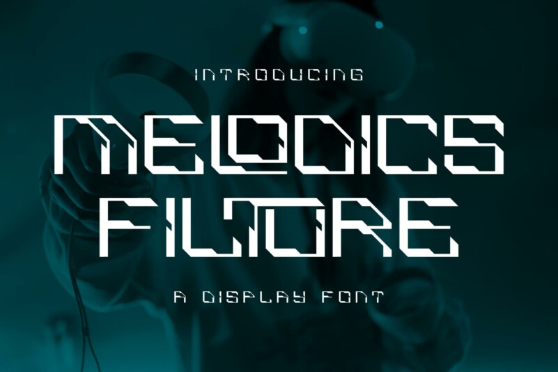 MELODICS-FILTURE科技感哥特英文字体下载插图