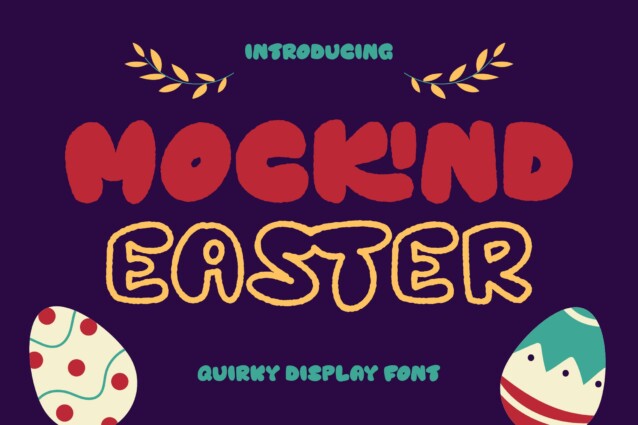 Mockind-Easter-饱满圆润卡通手写英文字体下载插图