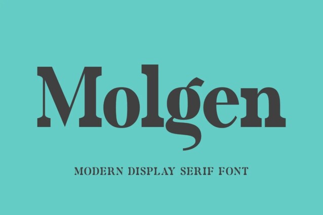 molgen精英男士衬线logo英文字体下载插图
