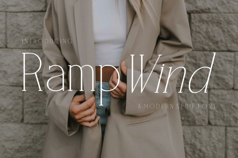 Rampwind时尚奢华衬线英文字体下载插图