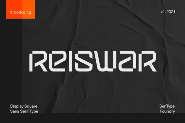 reiswar现代科技感花式英文字体下载插图