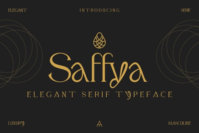 saffya高级优雅衬线英文字体下载插图