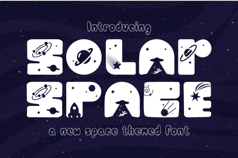 SOLAR-SPACE个性新奇花式英文字体下载插图