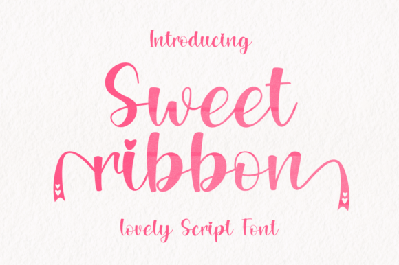 Sweet-Ribbon可爱甜美手写英文字体下载插图
