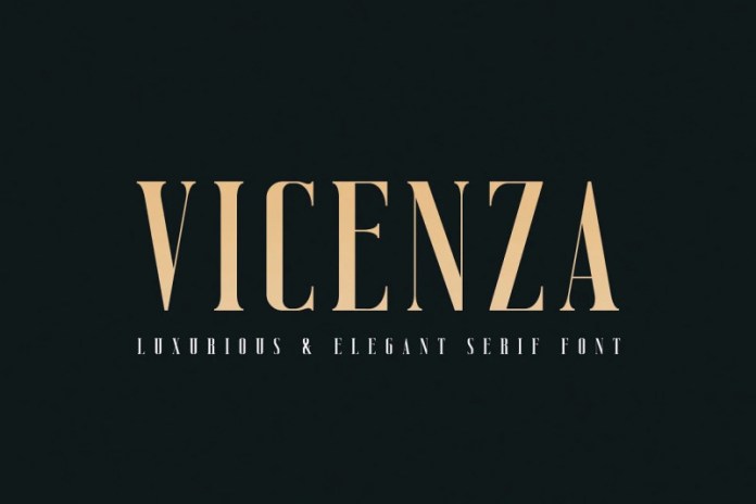 Vicenza时尚奢华衬线英文字体下载插图