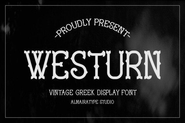 Westurn个性logo哥特英文字体下载插图