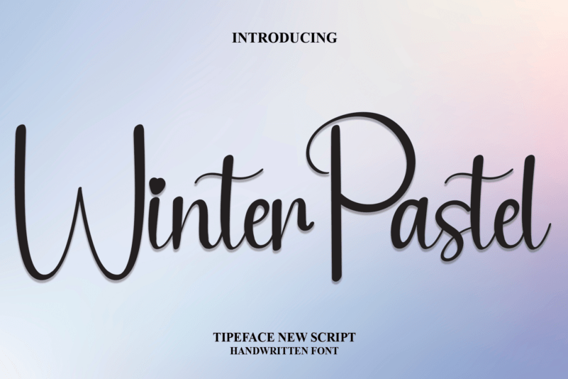 Winter-Paste浪漫温馨书法l英文字体下载插图