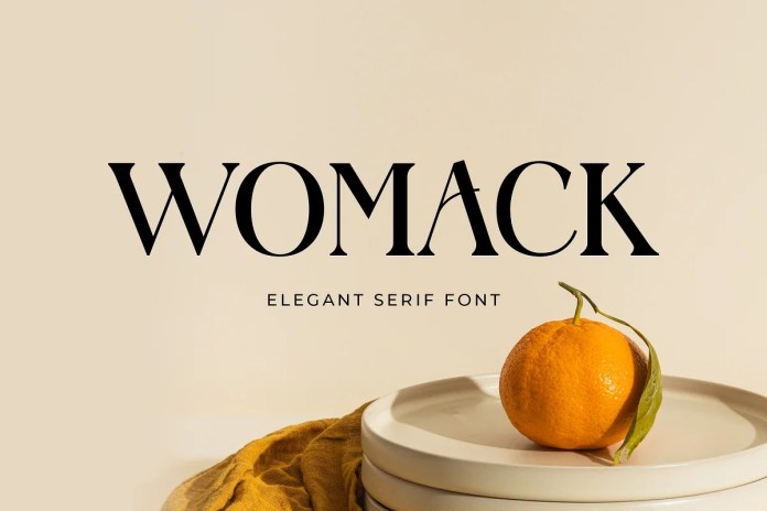 womack优雅时尚衬线英文字体下载插图