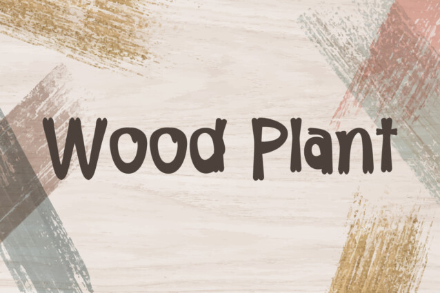 WoodPlant植物标签花式英文字体下载插图