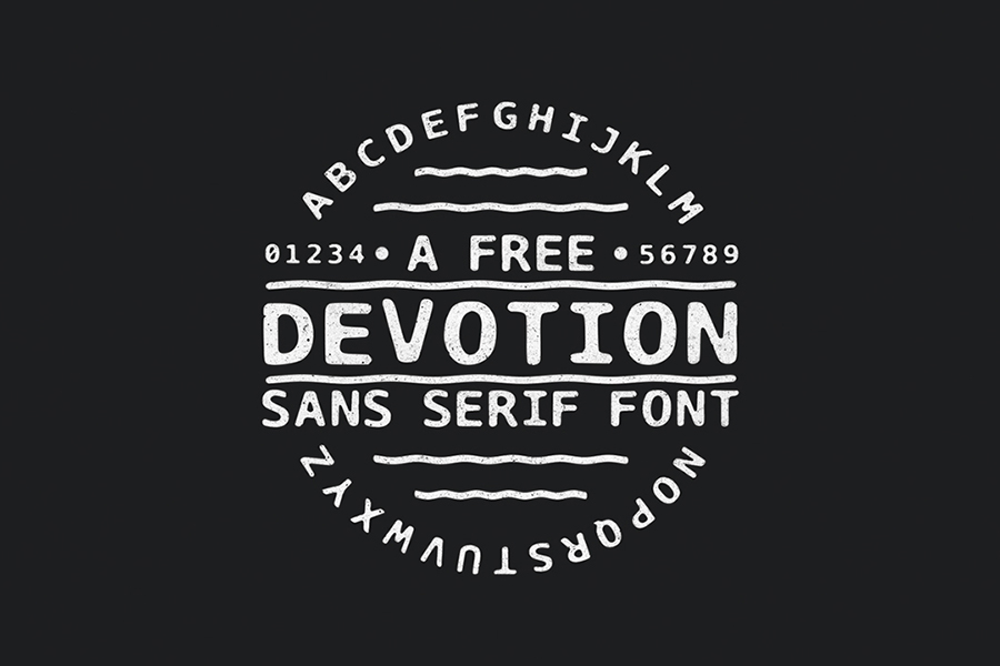 devotionbygreattype设计师logo圆润饱满无衬线英文字体免费下载
