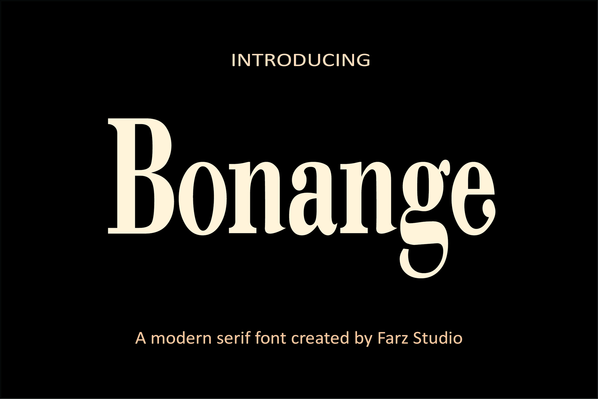 Bonange时尚现代logo无衬线英文字体下载插图