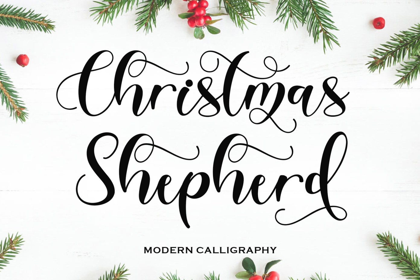 Christmas Shepherd花体好看的英文字体下载插图