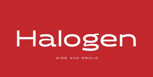 Halogen品牌logo宽广的无衬线英文字体家族包免费下载插图
