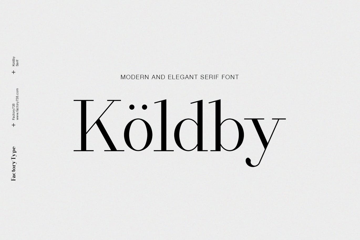 Koldby时尚优雅衬线英文字体下载插图