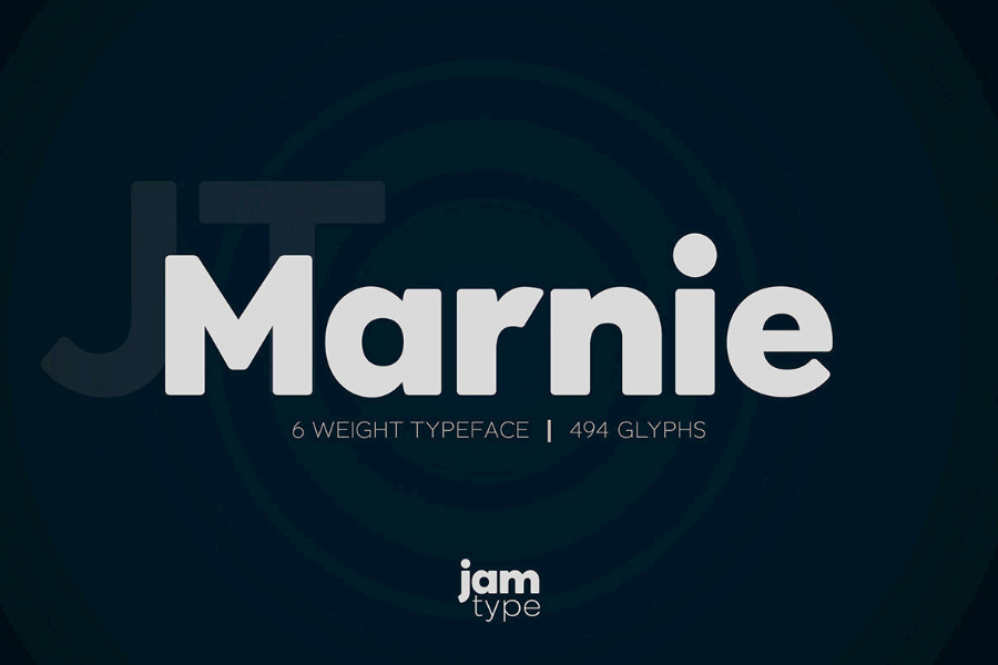 JTMarnie力量无衬线英文字体下载插图