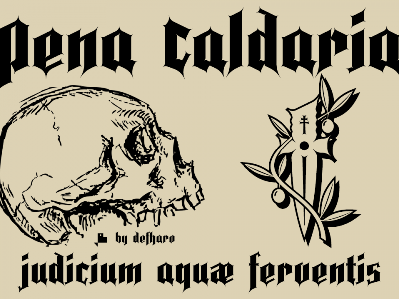 Pena-Caldaria个性哥特游戏英文字体下载插图