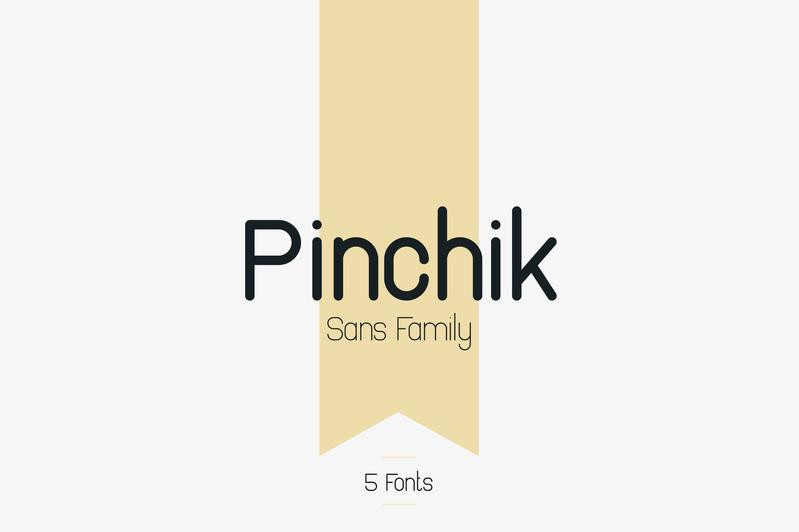 Pinchik-PersonalUse秀气好看的无衬线英文字体免费下载插图