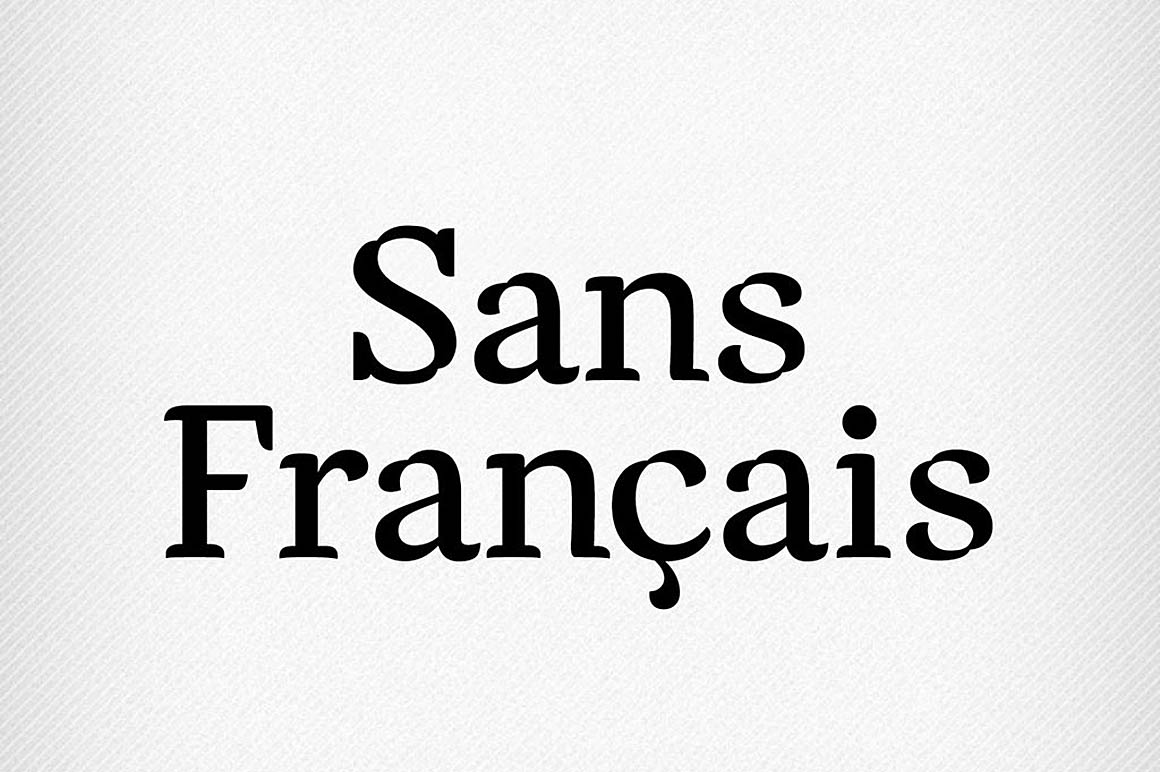 SansFrancais个性创意无衬线英文字体免费下载插图