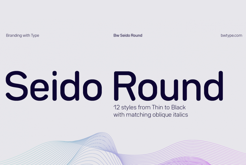 BwSeidoRound现代科技无衬线logo英文字体下载插图