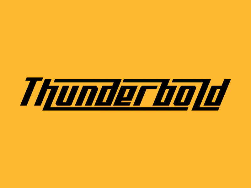 Thunderbold Demo个性创意衬线游戏英文字体下载插图