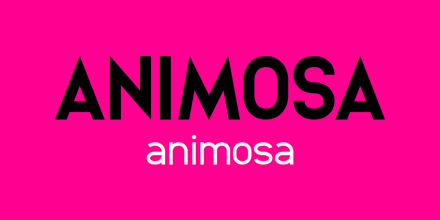 Animosa时尚品牌logo无衬线英文字体下载插图