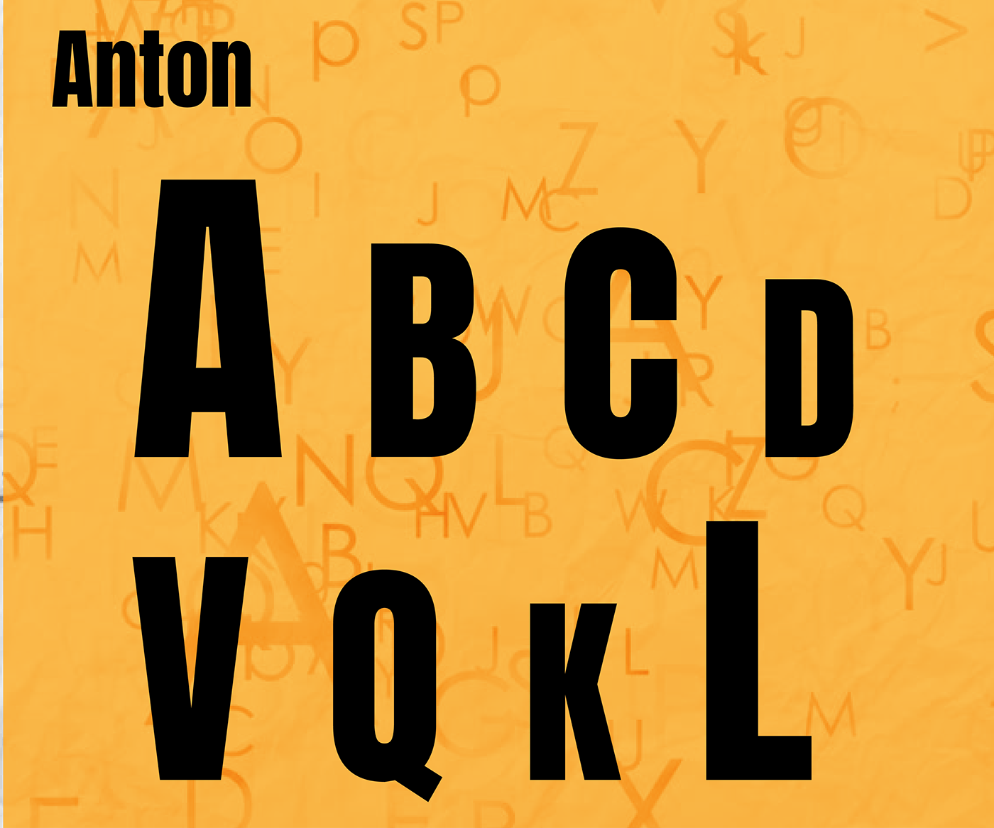 Anton平面无衬线ui设计英文字体下载插图