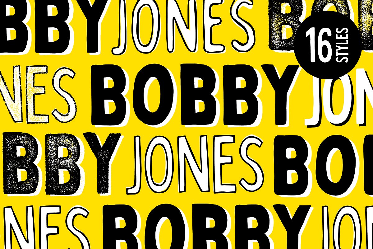 Bobby Jones卡通圆润手写手绘英文字体下载插图