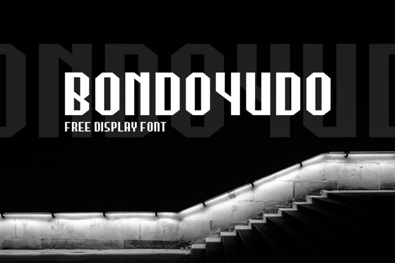 Bondoyudo时尚个性无衬线英文字体下载插图