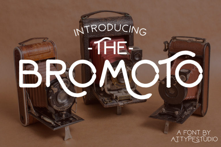 Bromoto个性设计师logo手写英文字体下载插图